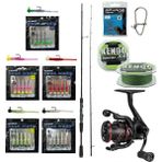 Yekoutdoor Hookworm Lrf Seti Okuma Epixor Ultra Light Game 213CM 1-8gr Olta Kamışı&okuma Ceymar Hd CHD-1000A 7+1bb Olta Makinesi - Standart - Renkli