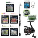 Yekoutdoor Hookworm Lrf Seti Okuma LRF-TELE-706UL 212CM 1-8 gr Lrf Kamışı&okuma Ceymar Hd CHD-1000A 7+1bb Olta Makinesi - Standart - Renkli