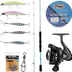 YekOutdoor Okuma Spin Olta Seti Okuma Fuel Spin 2,44 cm 15-40 gr 2 Parça Spin Kamışı&Okuma Acuador ACU-4000A 3+1BB Olta