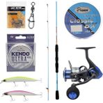 Yekoutdoor Okuma Spin Olta Seti Okuma Fuel Spin 2,44 Cm 15-40 Gr 2 Parça Spin Kamışı&Okuma Safina Sw-X Snw-4000A 4+1Bb Olta Makinesi