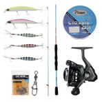 Yekoutdoor Okuma Spin Olta Seti Okuma Fuel Spin 2,74 Cm 7-30 Gr 2 Parça Spin Kamışı&Okuma Acuador Acu-5000A 3+1Bb Olta Makinesi