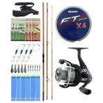 Yekoutdoor Olta Seti Okuma Trio Rex Surf 450Cm 120-250Gr 3 Parça Surf Kamışı&Okuma Revenger Rv-55 Fd Olta Makinesi