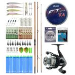 Yekoutdoor Olta Seti Okuma Trio Rex Surf 450Cm 120-250Gr 3 Parça Surf Kamışı&Okuma Revenger Rv-65 Fd Olta Makinesi
