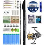 YekOutdoor Pro Olta Seti Okuma Obsidian Super Light Tele Surf 420cm 100-220gr Olta Kamışı&Shimano Makina Aerlex XSC 1400