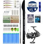 YekOutdoor Pro Olta Seti Okuma Obsidian Super Light Tele Surf 420cm 100-220gr Olta Kamışı&Shimano Makina Aerlex XTC 1400
