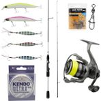 Yekoutdoor Profesyonel Okuma Spin Olta Seti Okuma Helios Sx Spin 2,70CM 15-45 gr 2 Parça Spin Kamışı&dam Quick Dynabraid 4 3000S Fd 3+1bb Olta Makinesi