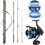 Yekoutdoor Profesyonel Olta Seti Okuma Azores Surf 430CM 3 Parça Surf Kamışı&okuma Azores ZXP-8000 (Low Speed ) 6+1 Bb Olta Makinesi - Standart - Renkli