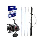 Yekoutdoor Profesyonel Olta Seti Okuma Surfliner+ Surf 420CM 100-250GR 3 Parça Olta Kamışı&okuma Ceymar C-8000A Olta Makinesi