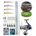 Yekoutdoor Profesyonel Olta Seti Okuma Surfliner+ Surf 420Cm 100-250Gr 3 Parça Olta Kamışı&Shimano Makina Twin Power 8000 Sw C Pg