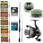 Yekoutdoor Silikonlu Lrf Seti Okuma Wave Power 228 Cm 2-12 Gr Lrf Kamışı&Okuma Revenger Rv-25 Fd Olta Makinesi