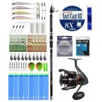 Yekoutdoor Surf Olta Seti Okuma Carbonite Pro Tele Surf 420 Cm Surf Kamışı&Okuma Ceymar C-8000A Olta Makinesi
