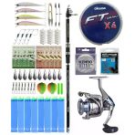 Yekoutdoor Surf Olta Seti Okuma Carbonite Pro Tele Surf 420 Cm Surf Kamışı&Okuma Safina Pro 8000 Olta Makinesi