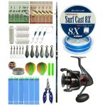 Yekoutdoor Surf Olta Seti Shimano Kamış Alivio Gx Surf Tele 4225 4,20M 250G Kamış&Okuma Ceymar C-8000A Olta Makinesi