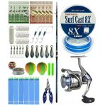 Yekoutdoor Surf Olta Seti Shimano Kamış Alivio Gx Surf Tele 4225 4,20M 250G Kamış&Okuma Safina Pro 8000 Olta Makinesi