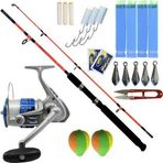 YekOutdoor Tekne Kamışı Olta Takımı Seti Kendo Holiday Boat 2.10m 100-250gr 2 Parça Olta Kamışı- Kendo Sea Power 5000 Ol