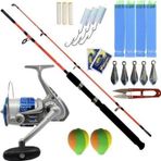 YekOutdoor Tekne Kamışı Olta Takımı Seti Kendo Holiday Boat 2.10m 100-250gr 2 Parça Olta Kamışı- Kendo Sea Power 6000 Ol
