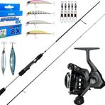 YekOutdoor Üst Düzey Okuma Spin Olta Seti Okuma Helios SX Spin 2,70cm 15-45 gr 2 Parça Spin Kamışı&Okuma Acuador ACU-30