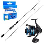 Yekoutdoor Üst Düzey Okuma Spin Olta Seti Okuma Helios Sx Spin 2,70Cm 15-45 Gr 2 Parça Spin Kamışı&Okuma Azores Zxp-4000 Olta Makinesi