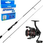 YekOutdoor Üst Düzey Okuma Spin Olta Seti Okuma Helios SX Spin 2,70cm 15-45 gr 2 Parça Spin Kamışı&Okuma Ceymar HD CHD-