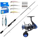 Yekoutdoor Üst Düzey Okuma Spin Olta Seti Okuma Helios Sx Spin 2,70Cm 15-45 Gr 2 Parça Spin Kamışı&Okuma Safina Sw-X Snw-4000A 4+1Bb Olta Makinesi
