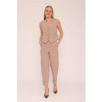 Yelek Pantolon Takım Camel