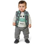 Yelekli 3 Lü Bebek Takımı - 01.Yeşil - 12 – 18 AY