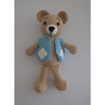 Yelekli Ayıcık Amigurumi Organik Oyuncak