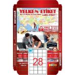 Yelken Laser Etiket YN5028 28'li A4 Beyaz 52,5 x 41