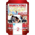 Yelken Laser Etiket YN5102 2'li A4 Beyaz 210 x 148,5