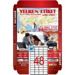 Yelken Laser Etiket YN5248 48'li A4 Beyaz 52,5 x 23