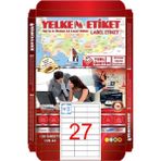 Yelken Laser Etiket YN5327 27'li A4 Beyaz 70 x 30