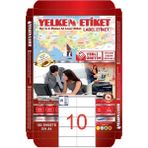 Yelken Laser Etiket YN5610 10'lu A4 Beyaz 105 x 57