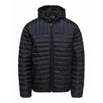 YELLAYBY Erkek Onspaul Quilted Hood Jacket OTW ceket, koyu lacivert, M
