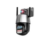 Yellowtech 8mp Hd Ip Kamera 2 Lens Güvenlik Koruması Wifi Gözetim Kameraları 8x Zoom Ptz Kablosuz Polis Alarm