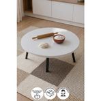 Yemek Masası Katlanabilir Yer Sofrası Oyun Masası Aktivite Masası Etkinlik Masası 80 Cm Beyrut Beyaz