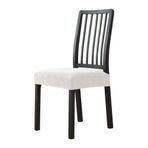 Yemek Odası için Esnek Sandalye Kılıfı - Formda Oturur, Çıkarılabilir, Yıkanabilir Koltuk Minderi Kılıfları - 2'li Set (Beyaz)