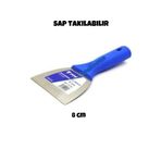 Yenal Plastik Saplı Kazıma Spatulası (Sap Takılabilir) - 8 CM