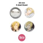Yenaplanner Banana Fish Çanta Süsü Seti / Rozet Seti