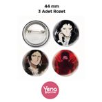 Yenaplanner Bungou Stray Dogs Çanta Süsü Seti / Rozet Seti
