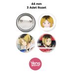Yenaplanner Haikyuu Çanta Süsü / Rozet Seti