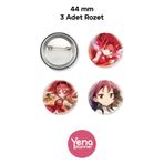 Yenaplanner Madoka Magica Çanta Süsü / Rozet Seti