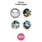 Yenaplanner My Hero Academia Çanta Süsü / Rozet Seti