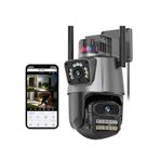 Yeni 8mp 8k Ptz Wifi Ip Kamera Çift Lens Aı Hareket Algılama