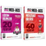 Yeni Ags - İndeks Akademi 2026 Meb-Ags Eğitim Bilimleri + Mevzuat Bilgisi 20+40 Deneme 2 Li Set - Zeynep Salman İçli, Emrah Vahap Özkaraca İndeks Akademi Yayıncılık