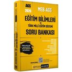 YENİ AGS- Pegem 2026 MEB-AGS Eğitim Bilimleri ve Türk Milli Eğitim Sistemi Soru Bankası Çözümlü Pegem Akademi Yayınları