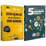 Yeni Ags - Pegem + Bigelio 2026 Meb-Ags Eğitim Bilimleri Soru Bankası + 5 Deneme 2 Li Set Pegem Akademi + Bigelio Yayınları