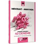 Yeni Ags - Yediiklim 2026 Meb-Ags Mevzuat Anayasa 40 Deneme Çözümlü Ahenk Serisi Yediiklim Yayınları