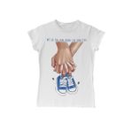 Yeni Bebek Erkek Ayakkabı Anneler Günü Beyaz Bayan Tshirt