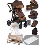 Yeni Doğan Set 8 İn 1 Baby Home 985 Travel Sistem Bebek Arabası Ve 505 Bebek Sepeti Sepet Anne Yanı Beşik