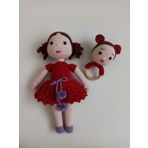 Yeni Doğan Şirin Bebek Seti Amigurumi Organik Oyuncak